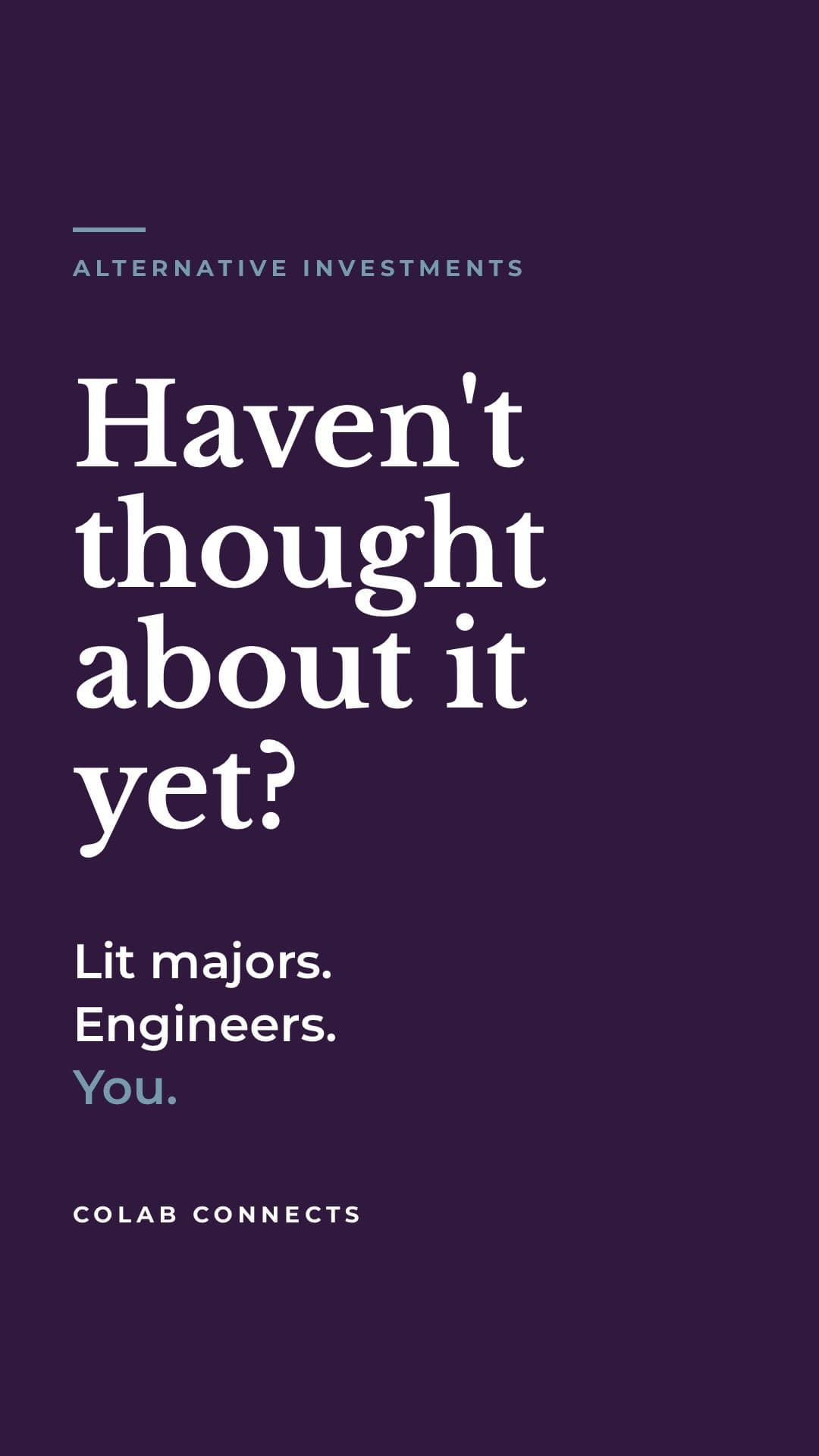 You don't need a finance degree to build a career in finance.
Some of the sharpest people in private equity, hedge fund